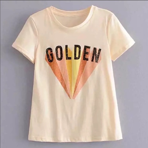 Vintage Bohemian Gypsy Golden Graphic Tee - Picture 4 of 6